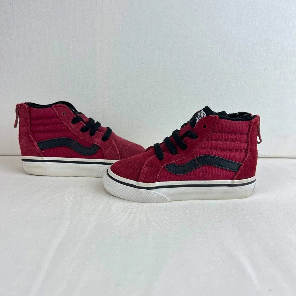 GUC Vans Sk8-Hi Skate Classic Shoe Baby Toddler Sneaker Black White Size 5